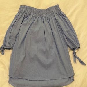 DO+BE off the shoulder strapless dress